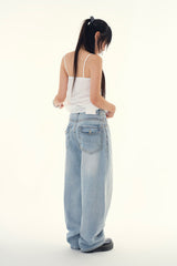 Rina stitch pocket denim pants