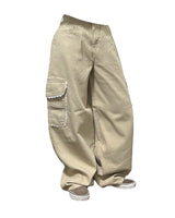 レースポケットコットンワイドパンツ [3color] D-1461