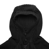 BEUTER® BLACK PANELED RIVERSIBLE HOODIE / BEUTER® ブラックパネル リバーシブルフーディ