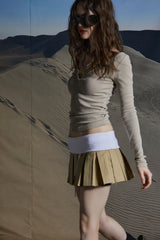BANDING PLEATS SKIRT