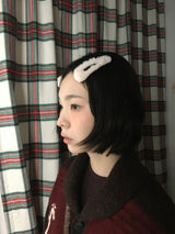 バニーフォーファースナップヘアクリップ (3color)