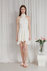LYNN HALTER DRESS ivory