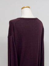 [wool50%] Danny Deep V-Neck Over Fit Knit