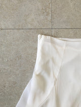 Ripple chiffon midi skirt