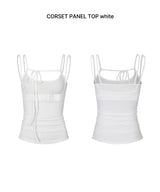CORSET PANEL TOP white