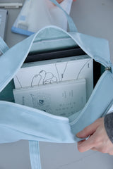compact duffle bag (sky blue)