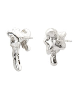 SIMPLE MELTING EARRING SILVER925