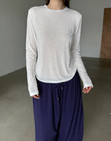  soft simple slim T
