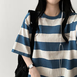Dez Boxy Fit Stripe Dangara Short Sleeve T-shirt