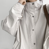 Coco String High-Neck Snap Field Jumper (4 colors)