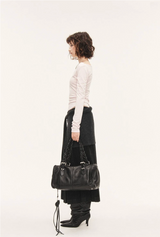 Classic pleats skirt - black