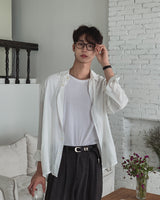 Mirow See-through Basic Long Sleeve Shirt