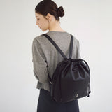 Sele Drawstring Backpack Medium Black