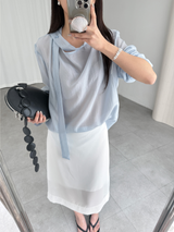 シフォンバンディングスカート (3color)
