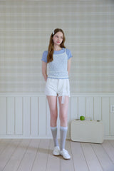 SUNLIT DENIM HALF PANTS