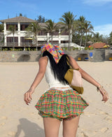 Tartan pattern skirt - FRESH SKIRT