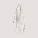 Rose Layered Pearl Necklace
