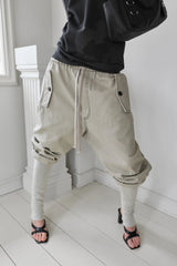 26SS★ KNITTED LEG WARMER COTTON SARROUEL PANTS