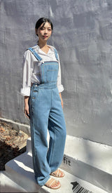 EMBROIDERY OVERALL DENIM PANTS code 25011
