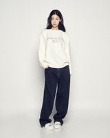 25FW ベーシックロゴニット アイボリー