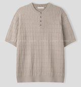 Slaig Skirt Summer Cooling Henry Neck Short Sleeve Knit
