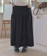 コーデュロイロングスカート