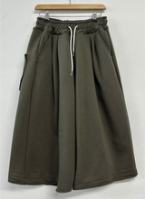 ダウンダメージポイントオーバーバルーンワイドバミューダ 💚🩶🖤🤍5カラー