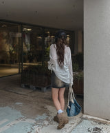 [U-DENIM/Special Product] ケイトウォッシングデニムミニスカート
