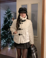 Mellie Leather Double Buckle Fur Mustang