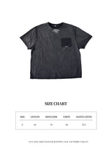 フェードアウト フェイクポケット TシャツBK