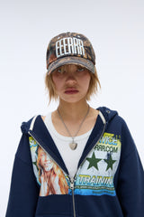 EEERRR Real tree camo pattern ball cap (Brown)