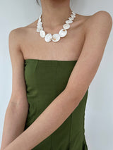 Coin nacre necklace
