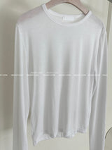 フラフィーアンドベーシックプレーン長袖Tシャツ