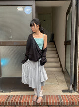 Kovinen Tiered Shirring Long Skirt