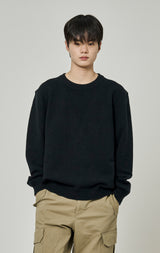 BASIC OVER FIT ROUND KNIT