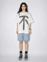 Two-sided fun print summer simple loose short-sleeved T-shirt