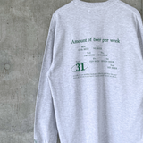 OneDropビールロゴロングtシャツ