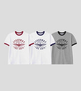 Printed Ringer Short-Sleeve Tee