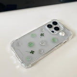 [made]Lucky clover resin phonecase 