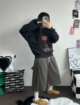スナップオーバーベーシックバミューダパンツ 🩵💕🧸🤎8COLOR