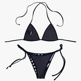 Zoe triangle bikini - wild stripes [classic]