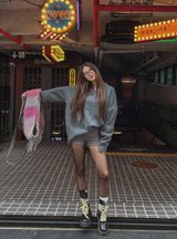 [U-BASIC] Rio basic loose fit V-neck knitwear