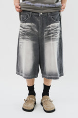 Split Bermuda Denim (3color)
