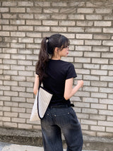 Simple & Basic Round Short Sleeve T-shirt (6color)