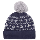 TROLLS JACQUARD ニットポンポンビーニー - NAVY