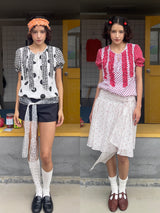 UnsocialNight 2 colors dot shirt