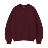 [Unisex] RÉSERVE BUTTON OVER FIT CARDIGAN [BURGUNDY]