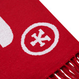 DirtyCoins Logo Red Wool Knit Scarf