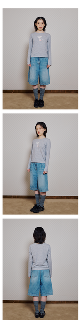 STRAWBERRY LOGO LONG SLIM SLEEVE