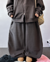 ボヘミアン サイドトラック フリース バルーンロングパンツ🖤 3カラー